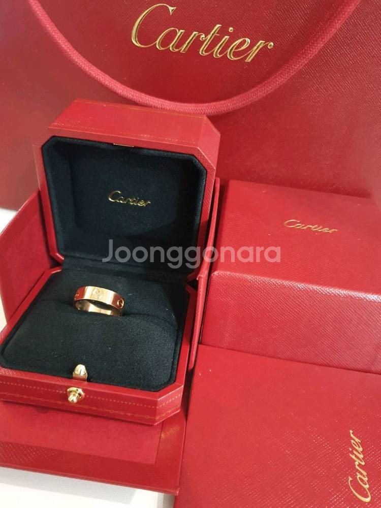 까르띠에 러브링 클래식 정품 러브반지 핑크골드--1