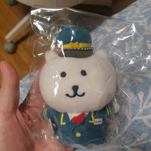 농담곰 마스코트 인형키링 역무원