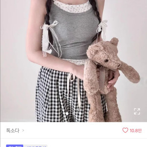 에이블리 톡소다 일체형 캡 나시 아이보리