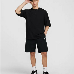 L 나이키 에센셜 오버사이즈 티셔츠 블랙
