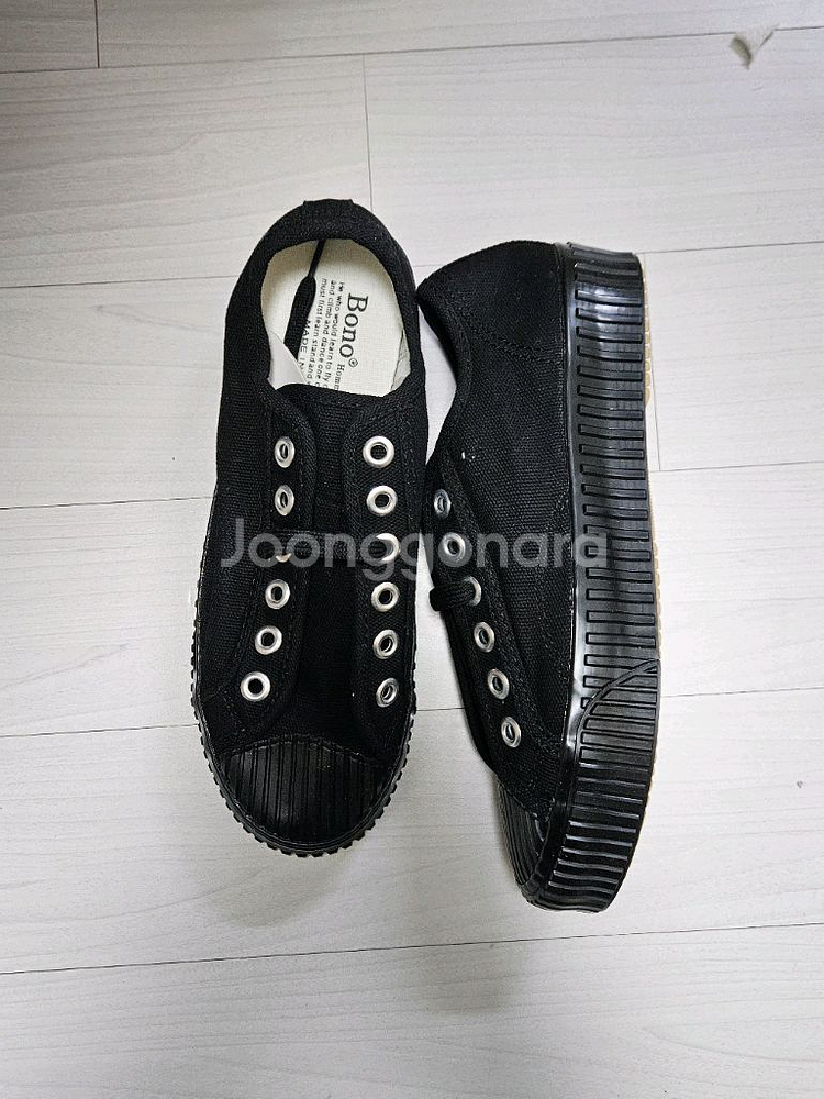 급매 새상품) 기본 스니커즈 여성 운동화 블랙 235사--0