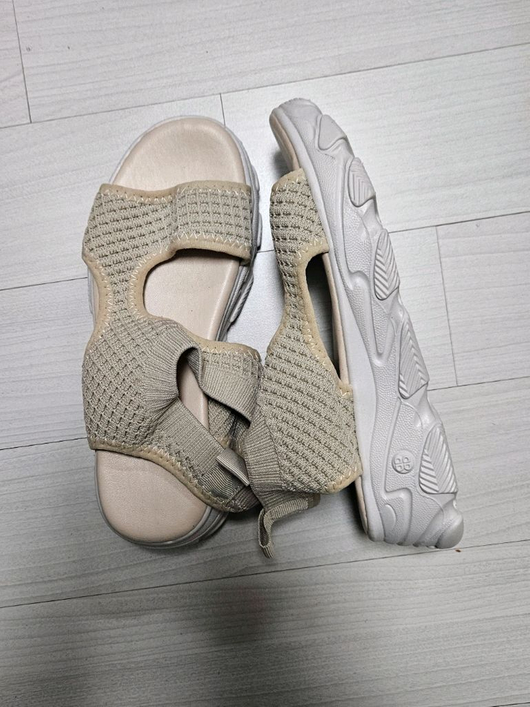 급매 새상품) 밴딩 스판 슬리퍼 여성 샌들 뮬 구두 신--1