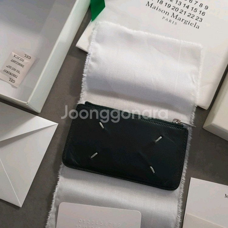 메종마르지엘라 정품 카드 홀더 지퍼 카드 지갑--0