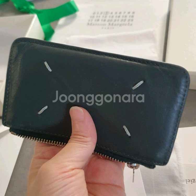 메종마르지엘라 정품 카드 홀더 지퍼 카드 지갑--5