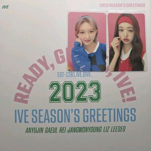 아이브 2023 시즌그리팅 시그 포카 사웨 특전 포함