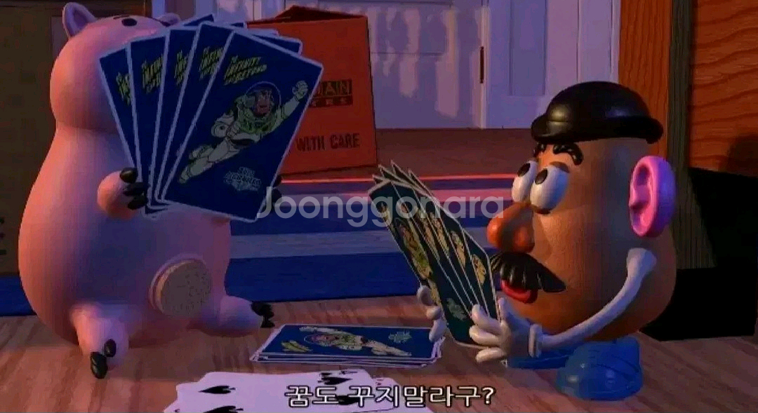 토이스토리 1:1 사이즈 버즈 라이트이어 포커 카드--2