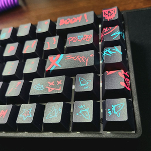 징크스 키캡 아케인 키캡 jinx keycaps
