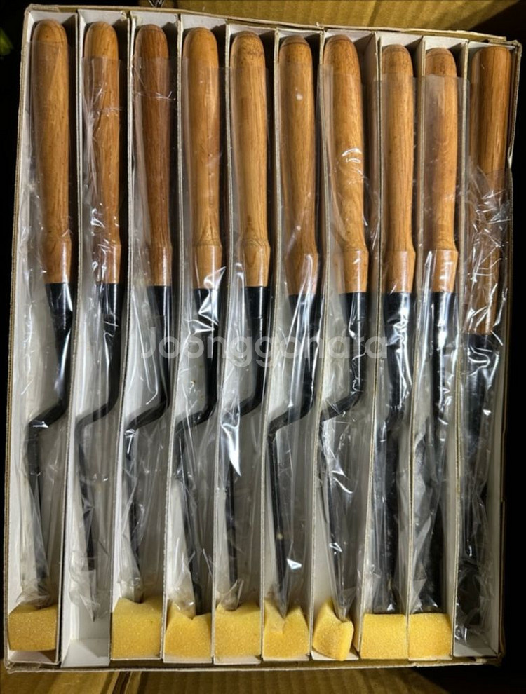 90년대 일본 공방의 수제 목공용 환끌 조각도 10개--0