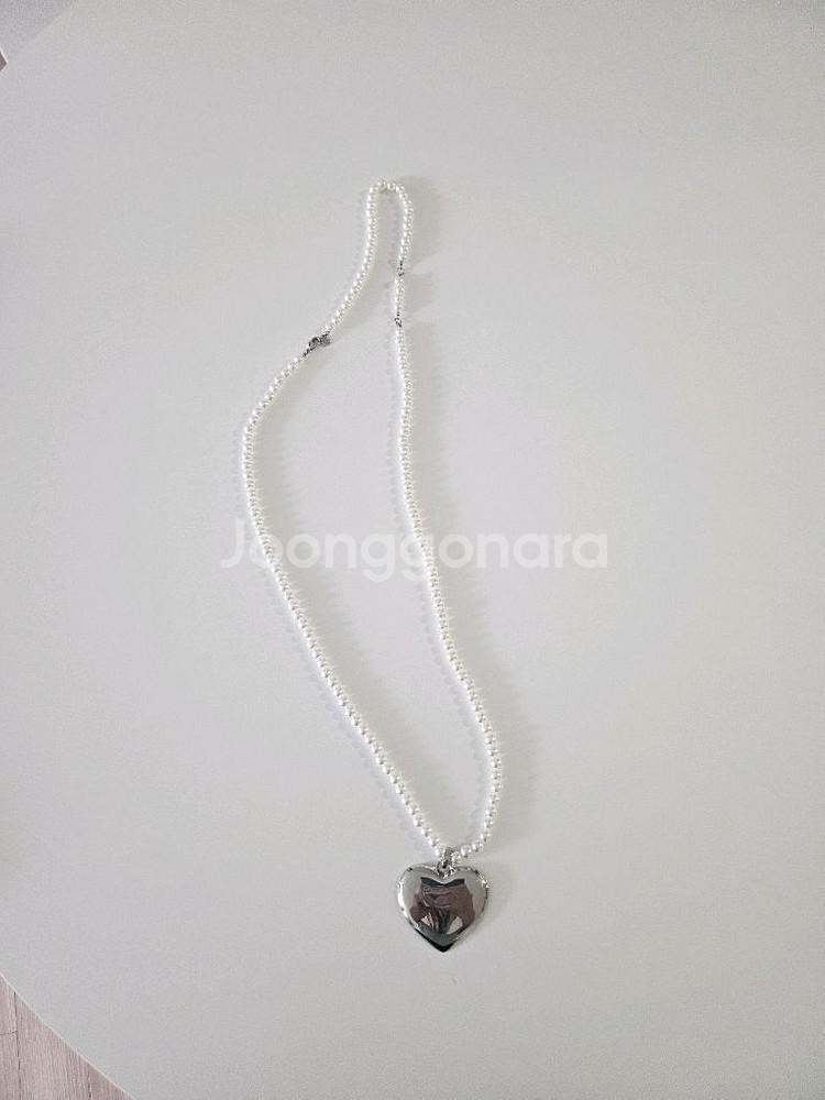 하트진주 가방목걸이--0