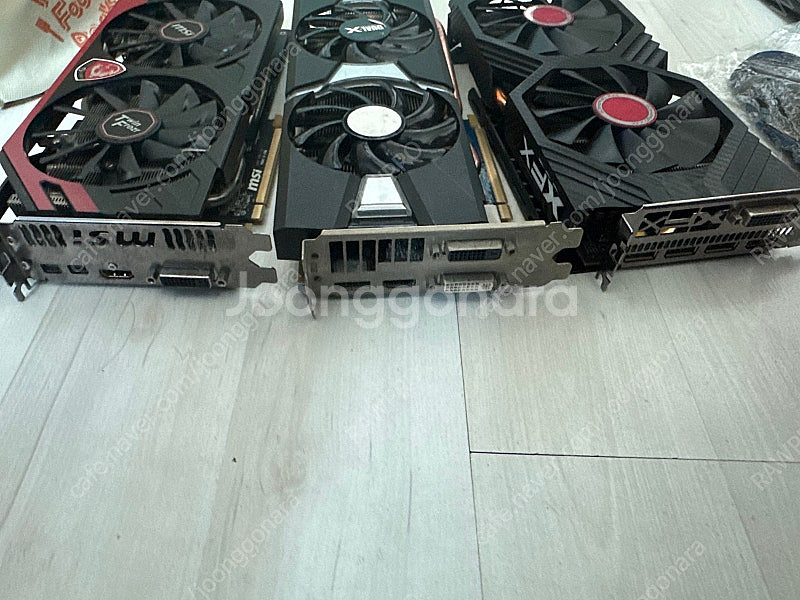 그래픽카드 고장품 부품용 xfx rx580 msi--1
