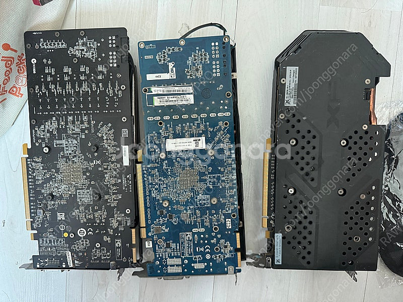 그래픽카드 고장품 부품용 xfx rx580 msi--2