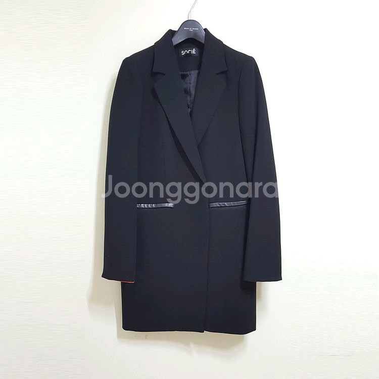 가격인하> 쏘시에 일자핏 캐주얼 롱자켓--1