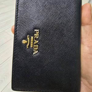 프라다 카드지갑 공용 정품 운포