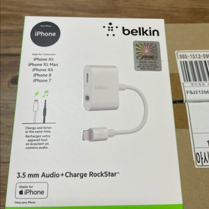 Belkin 오디오+충전 어댑터 새상품 팝니다.