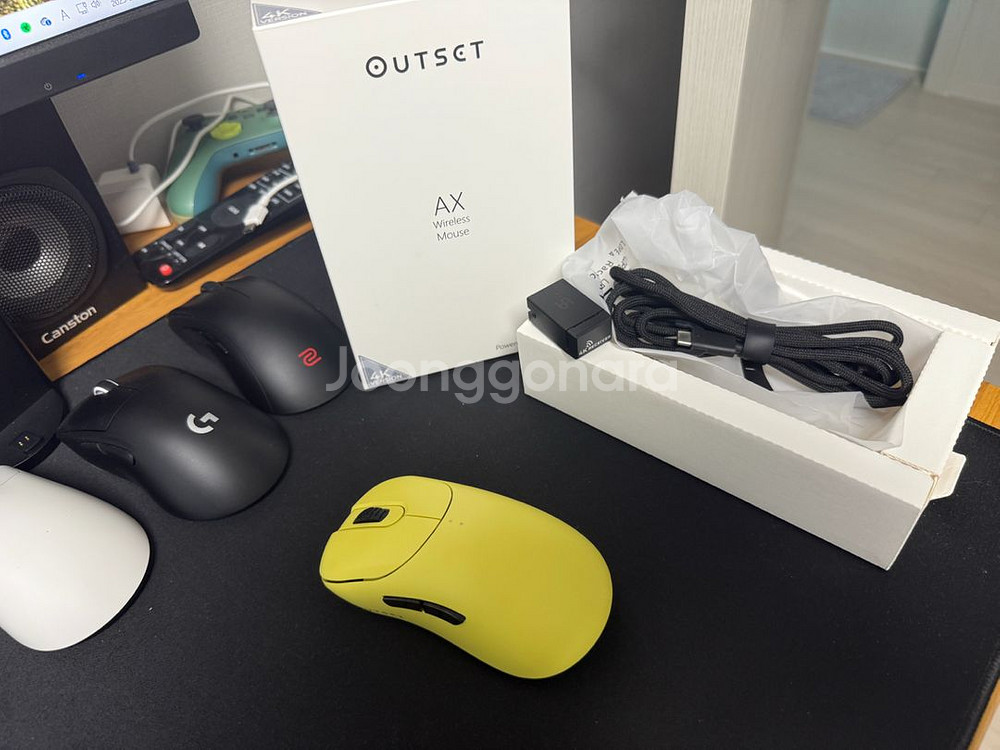 vaxee outset ax 4k 노랑 팝니다.--4