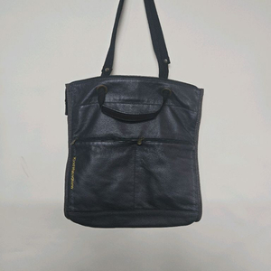 만다리나덕 다크그레이 가죽 토트백 서류가방 숄더백