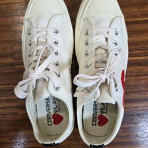 컨버스 꼼데가르송 로우 화이트 250