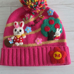 미키하우스 입체 니트 모자,비니(46-52)