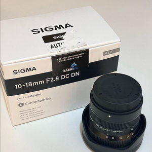 시그마 10-18mm F2.8 렌즈 후지x마운트