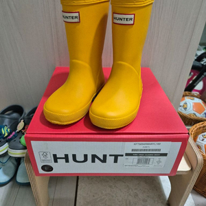 헌터 키즈 클래식 레인부츠 160 옐로우