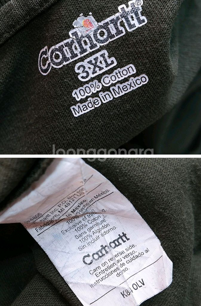 carhartt 칼하트 빈티지 분위기 반팔티 빅사이즈--5
