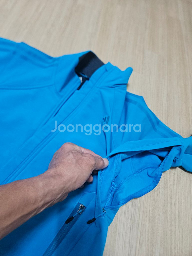 아디다스 기능성 기모스판집업 사이즈 90--1