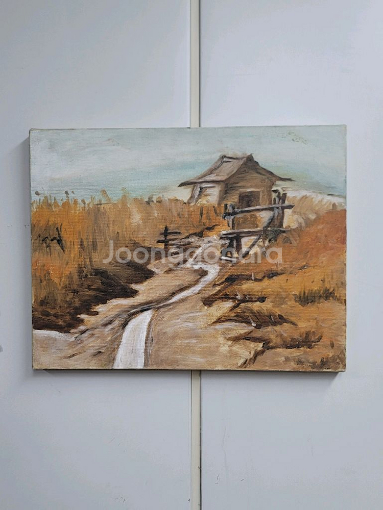 유화 그림 6호 오두막--0