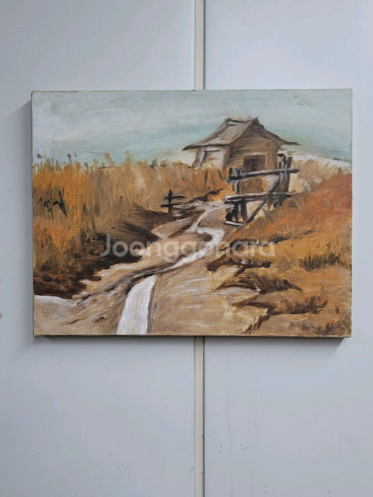 유화 그림 6호 오두막--6