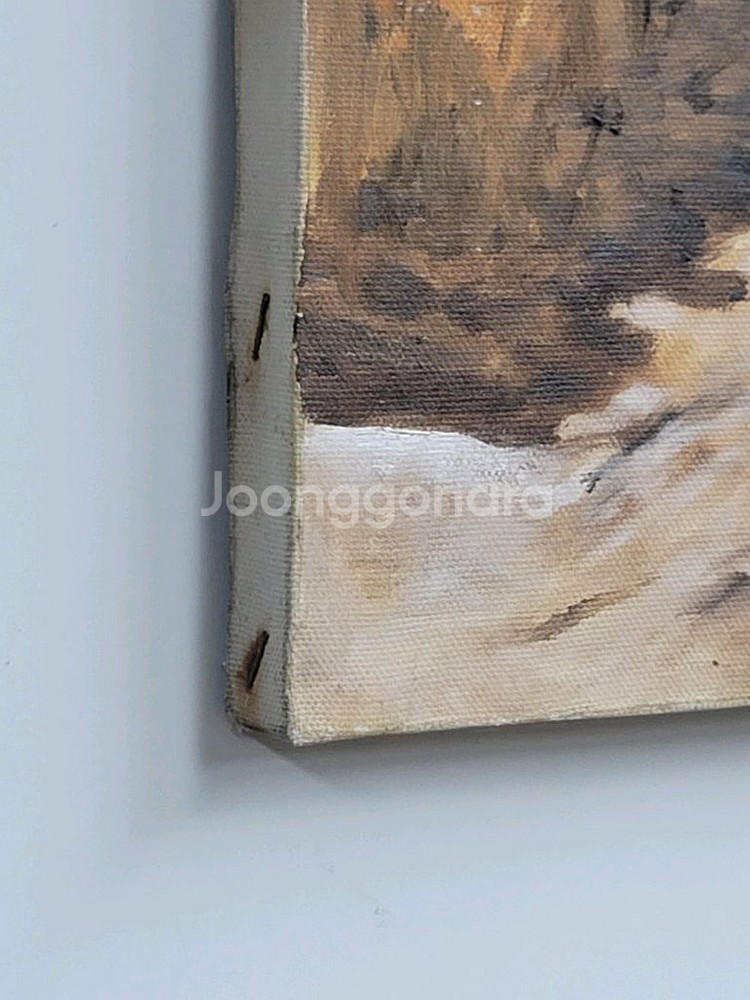 유화 그림 6호 오두막--9