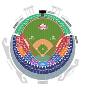 6/17(화) LG vs NC 1루 205블럭 야구티켓