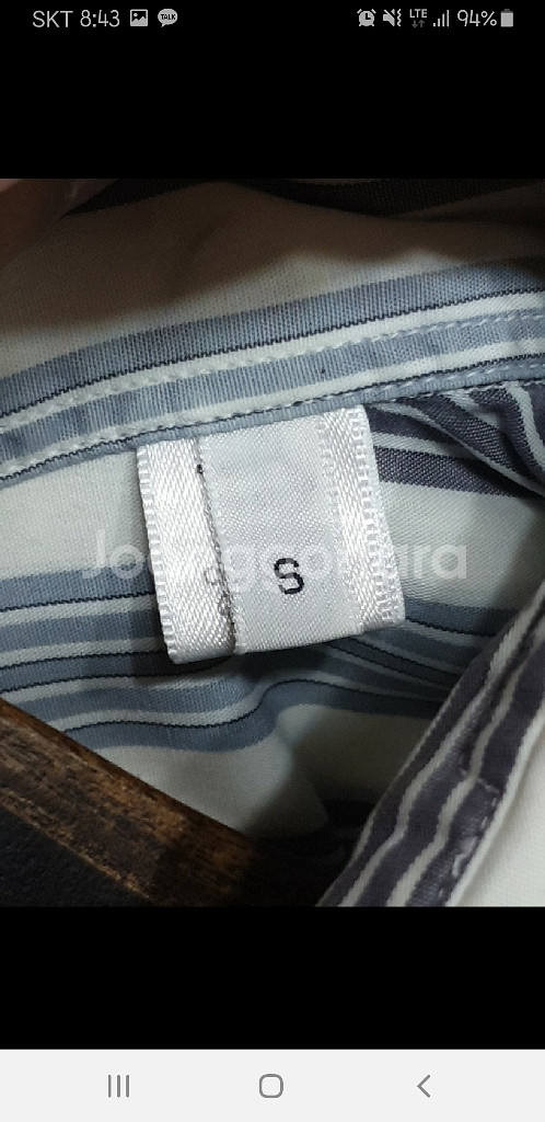 (M) 아르마니 꼴레지오니 셔츠 스트라이프 남방 캐주얼--3
