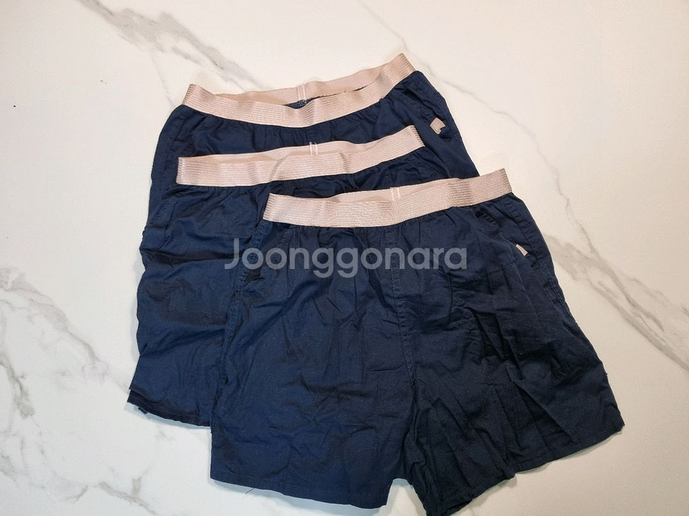 물랑루즈 여성용 순면 트렁크 팬츠 팬티 네이비(90)--0