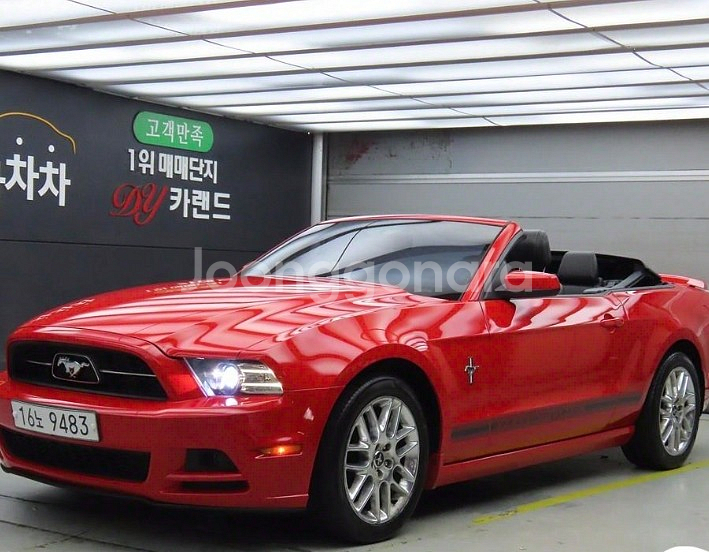 #앱특가전용 14년식 빨간 오픈카 머스탱 컨버터블 4인--0