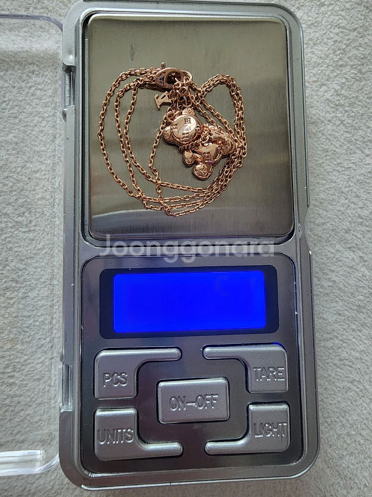 14K 루이곰돌이 목걸이 새상품--4