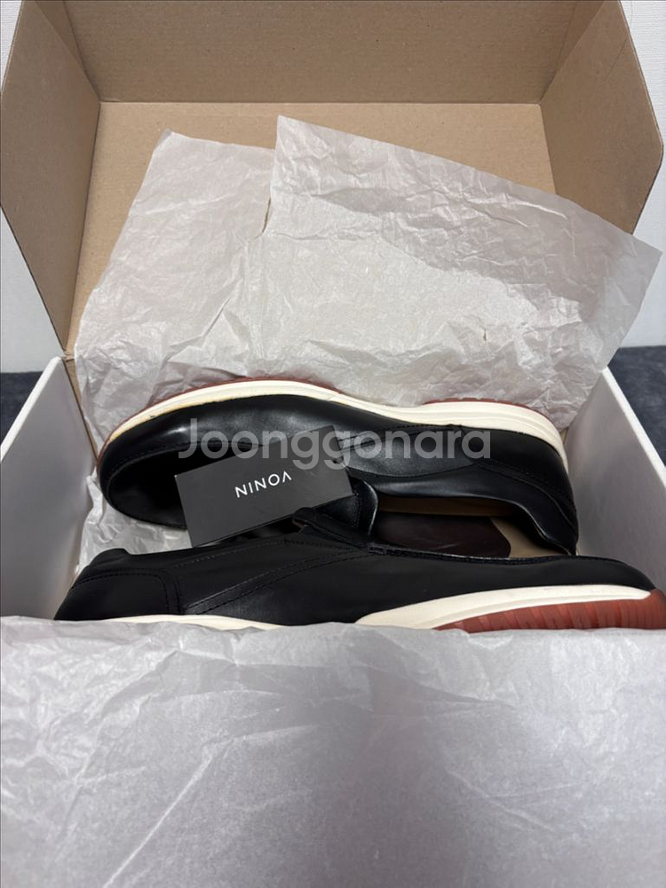 보닌 남성 소가죽 슬립온 280 블랙 새상품--8