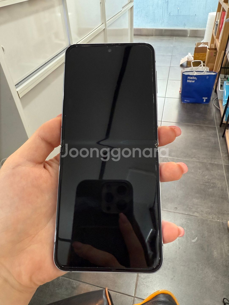 무잔상)갤럭시Z플립4 256GB 블루/ Y859--0