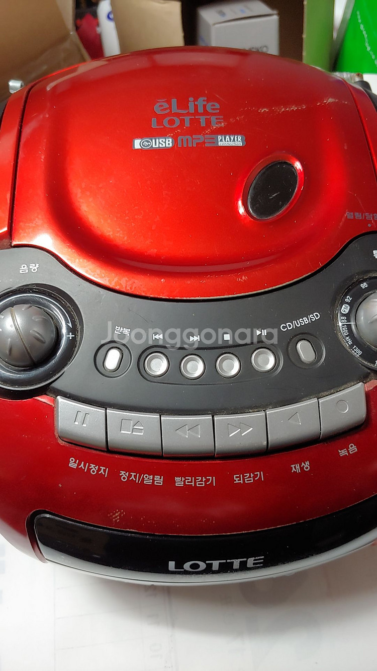 부품용 CD카세트 플레이어 2종 팝니다..(롯데 핑키)--1