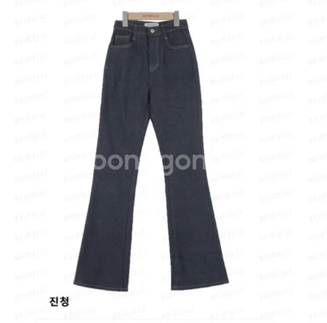 베이델리made 논페이드 생지 부츠컷 팬츠 _ 진청롱s--1