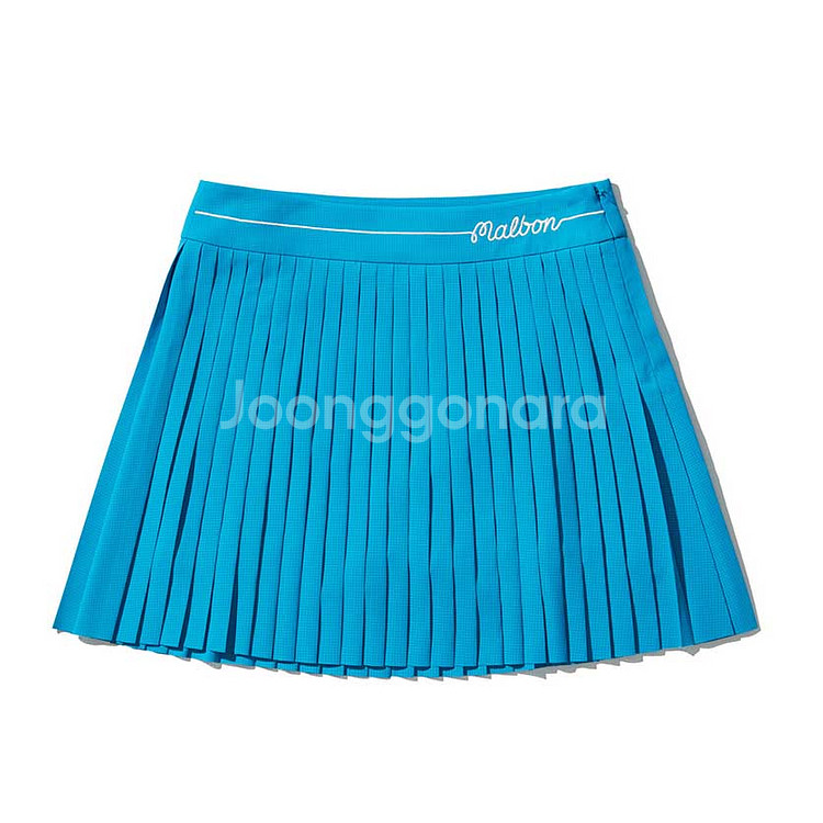 말본 볼파우치 플리츠스커트--6