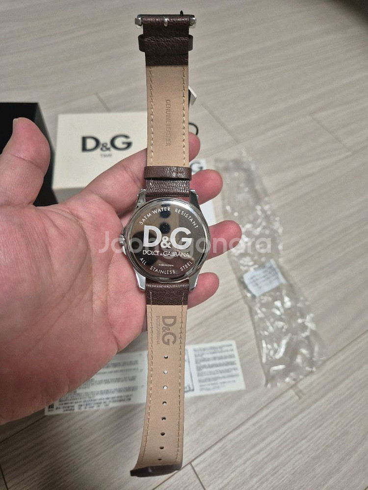 미사용 새제품 돌체앤가바나 D&G 정품 가죽 시계--1