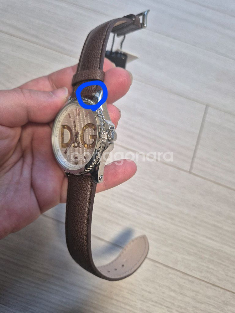 미사용 새제품 돌체앤가바나 D&G 정품 가죽 시계--3