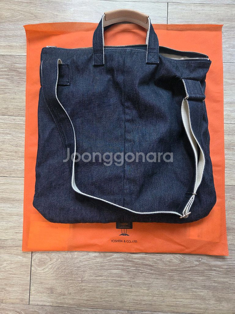 요시다 포터 데님 2way 헬멧백 새상품 컨디션--1