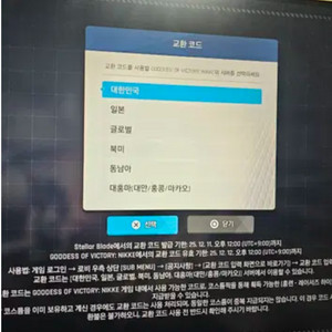 니케 스킨코드 팝니다
