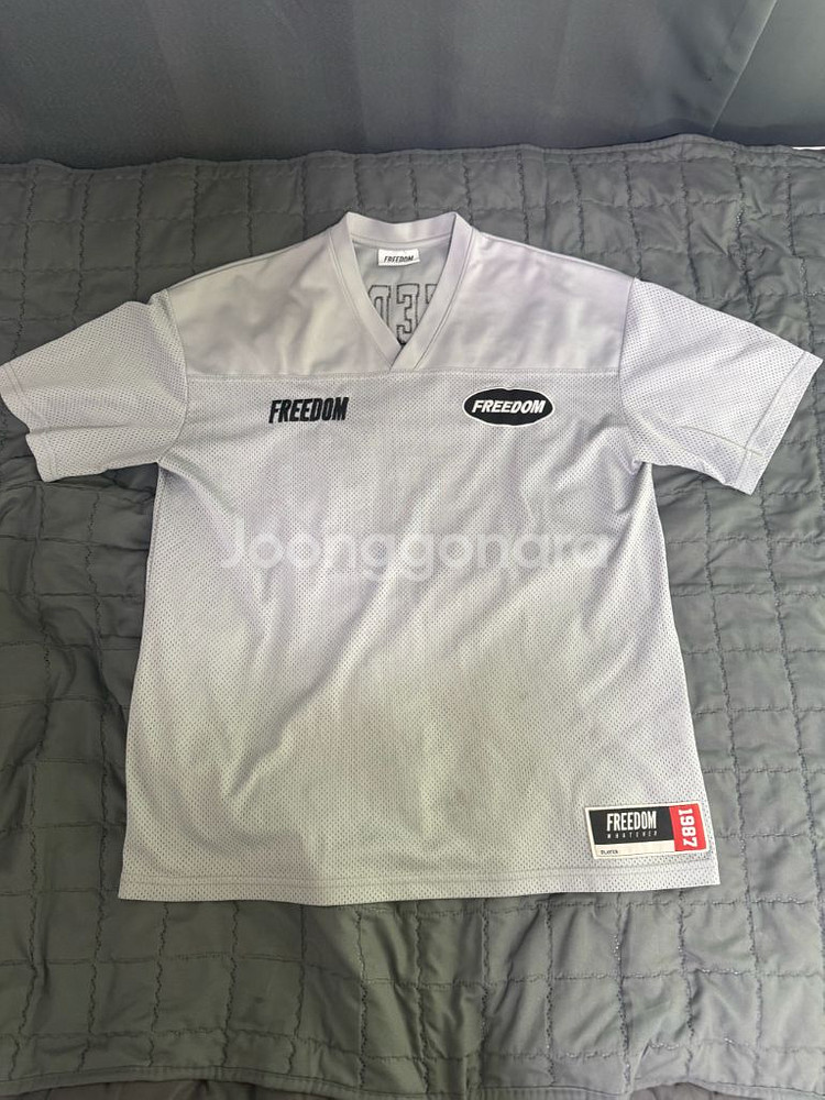 프리덤 메쉬 럭비 져지 그레이 L--1