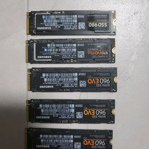 삼성NVME960.970.980/250G/5개일괄