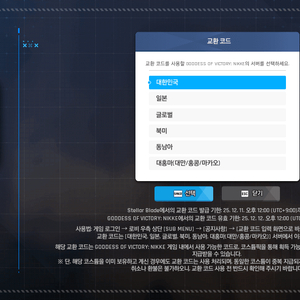 니케 스킨 코드 팝니다