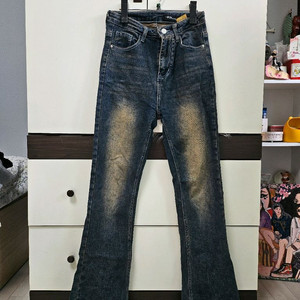 데님 청 워싱 부츠컷 팬츠 바지