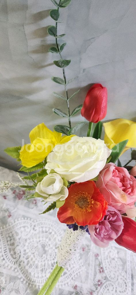 새상품)화사한 컬러 조화 부케--8