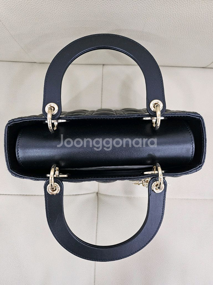 디올 레이디백 까나쥬 램스킨 미듐 M0565ONGE--5