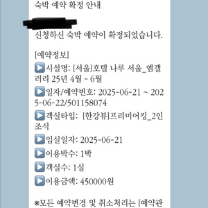 호텔나루 서울 엠겔러리(프리미어 리버뷰, 조식2인포함)